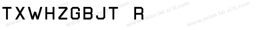 TXWHZGBJT Regular40字体转换